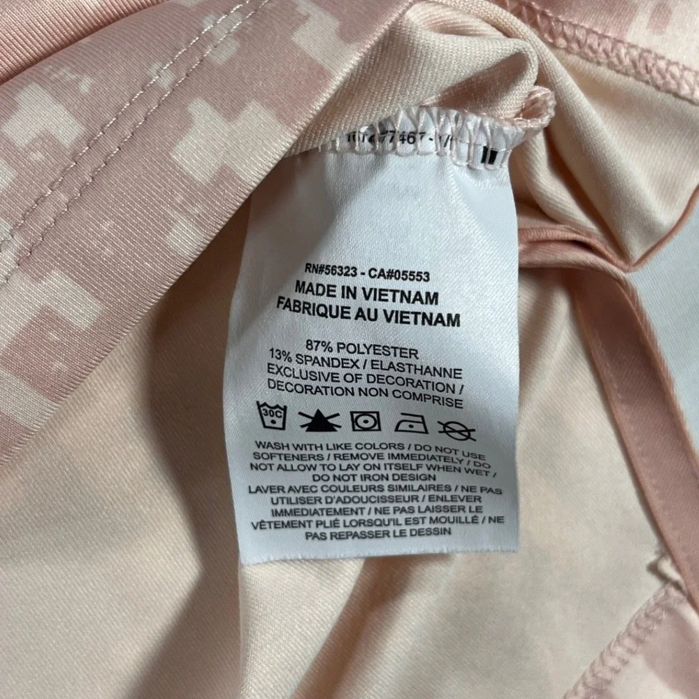 Nike Golf Dri-FIT Pink Digital Camo Polo Shirt Mens XXL CU9533-800